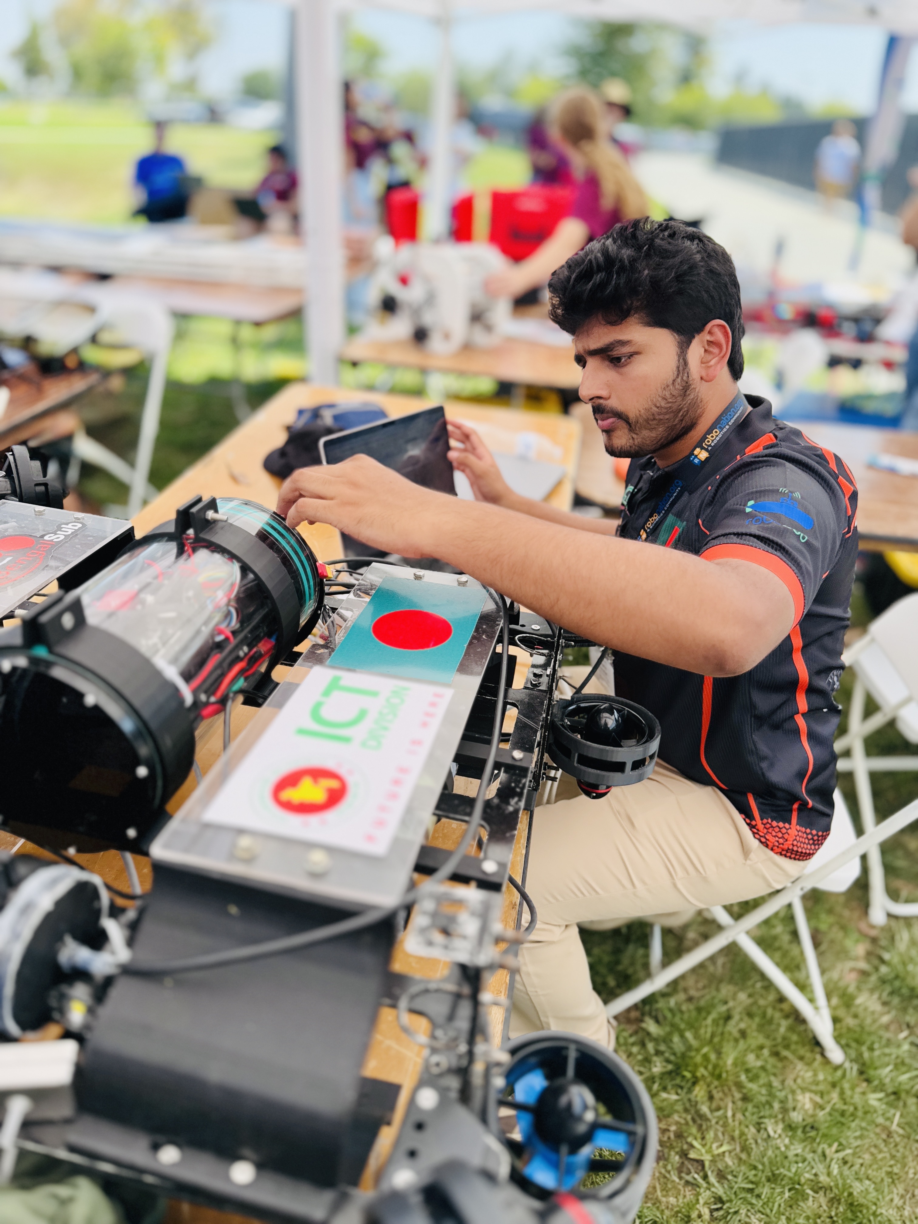 Working on Robot - RoboSub